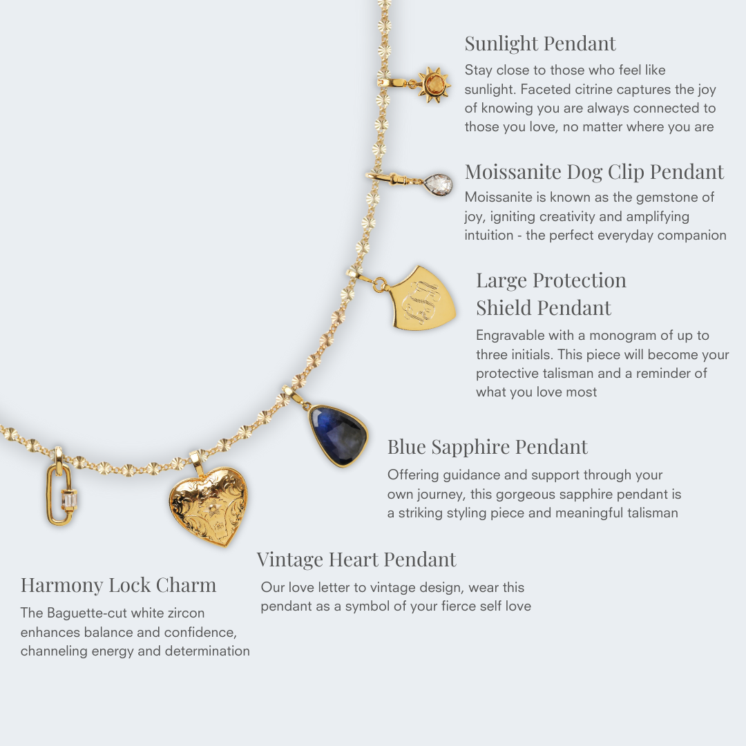 Louise Thompson Chapters Protection Shield Pendant