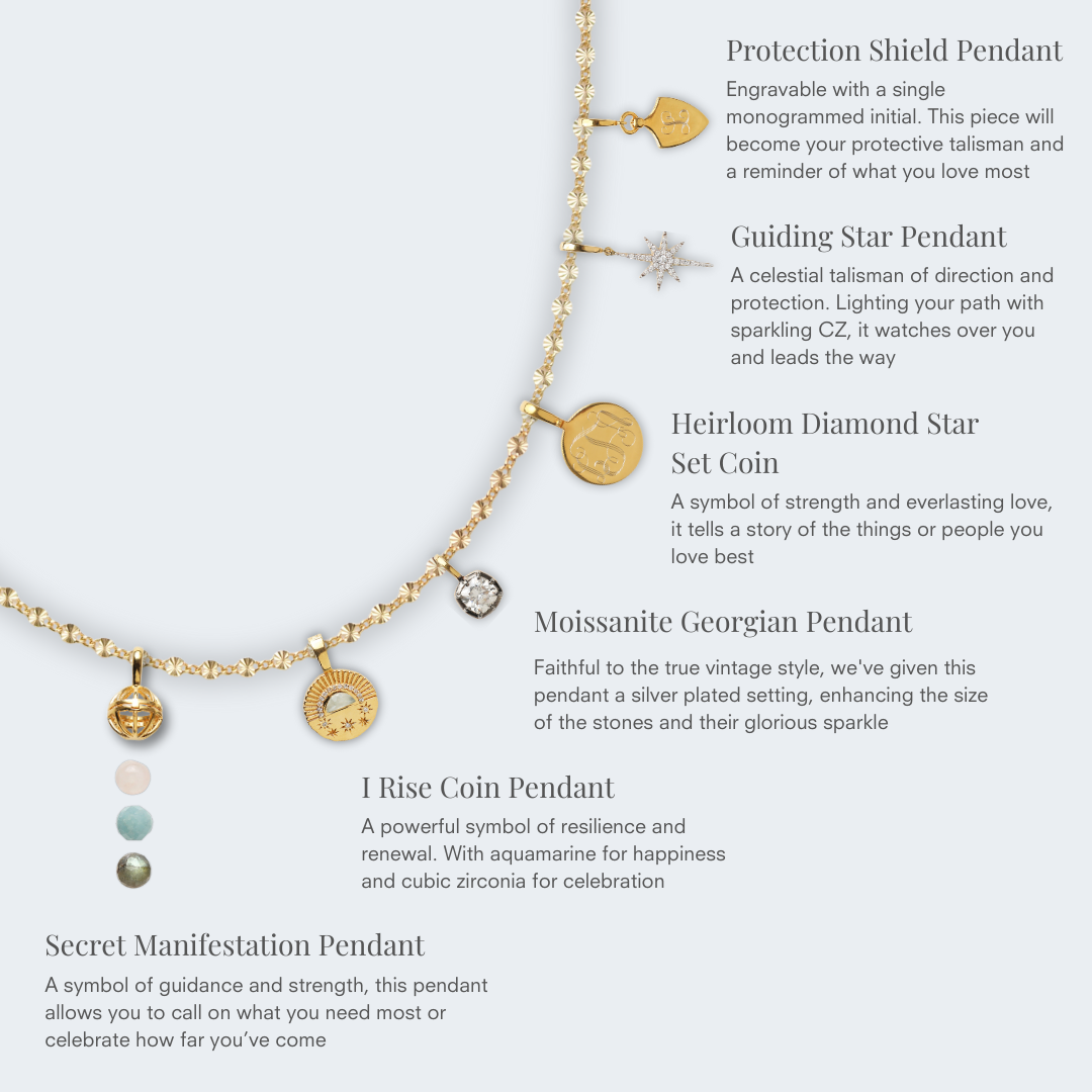 Louise Thompson Chapters Protection Shield Pendant