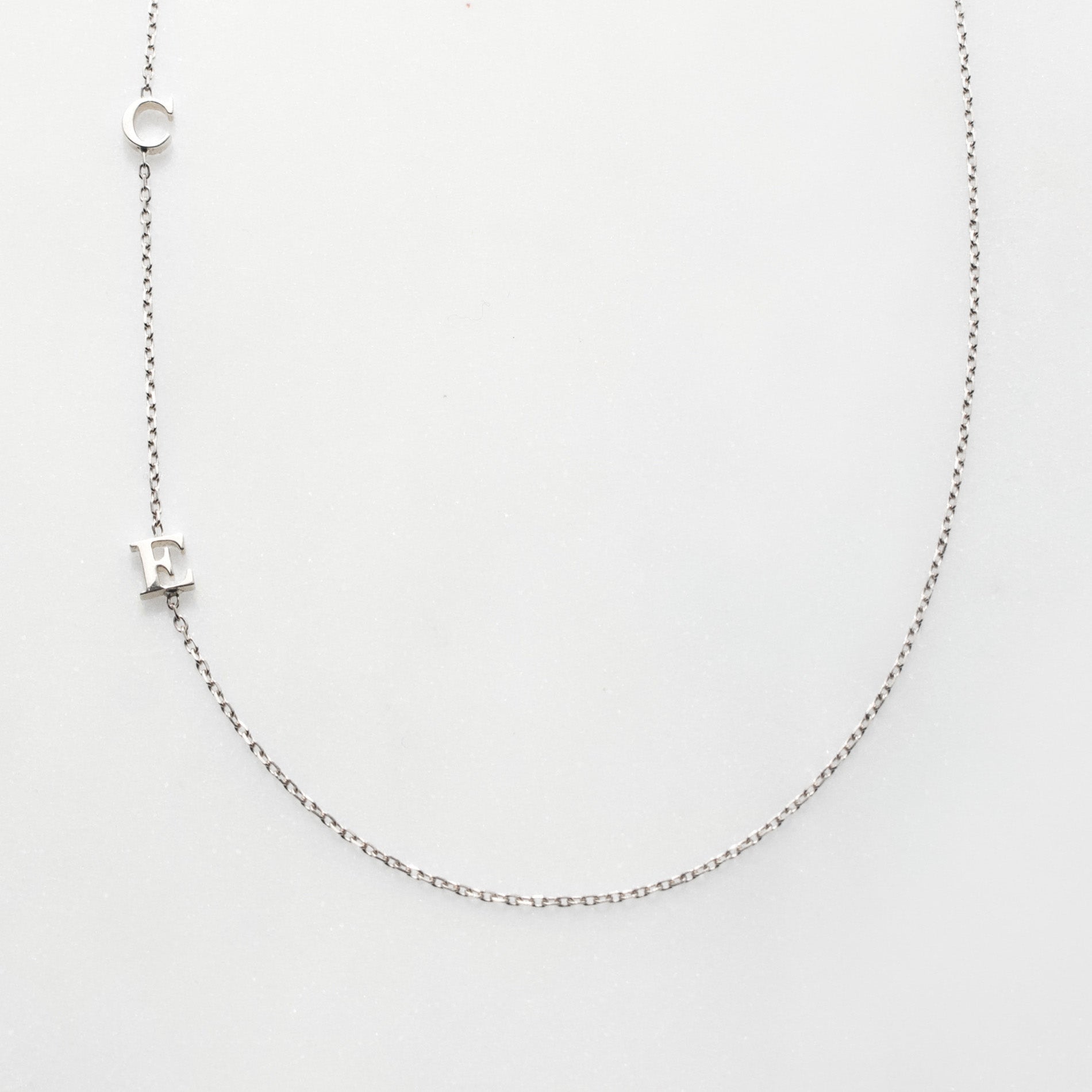 Custom Made Side Initial Necklace Secondary image