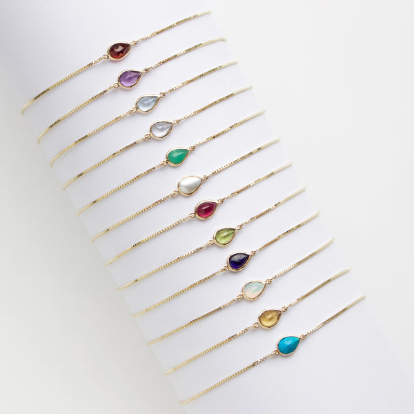 Birthstone Solitaire Bracelet