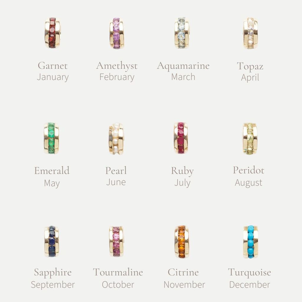 Treasured Birthstone Stacker Charm