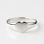 Etta Heart Engravable Signet Ring