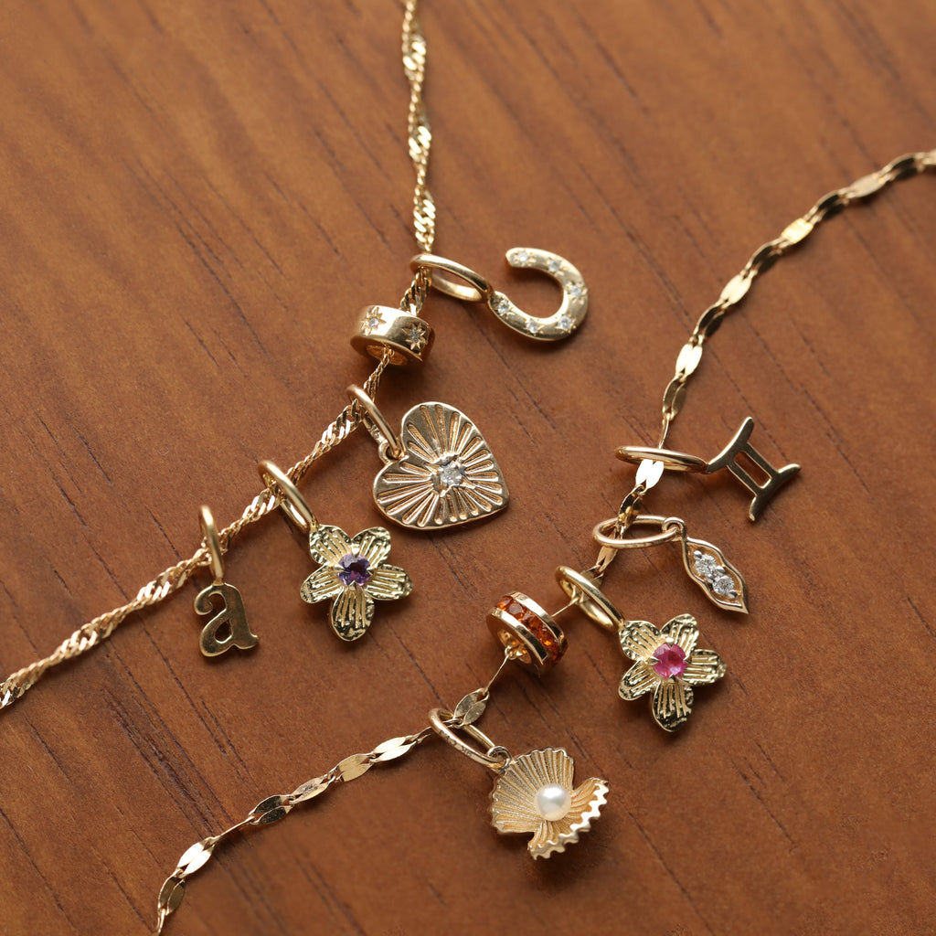 Treasured Birthstone Flower Charm