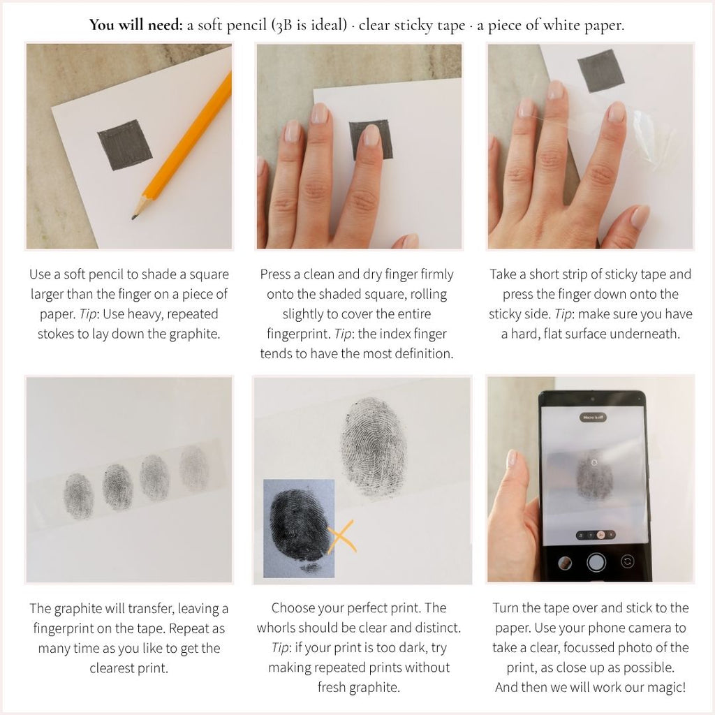 Custom Made Fingerprint Signet Ring