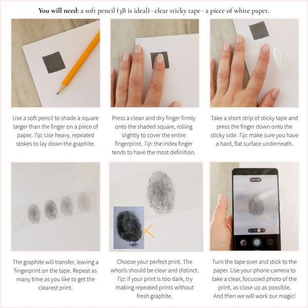 Custom Made Fingerprint Signet Ring