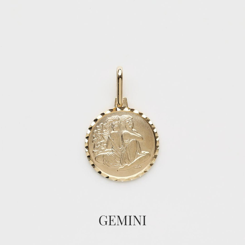 Treasured Zodiac Diamond Cut Pendant
