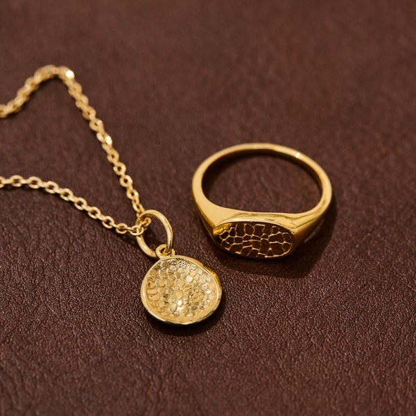 Custom Made Dog Nose Print Signet Ring