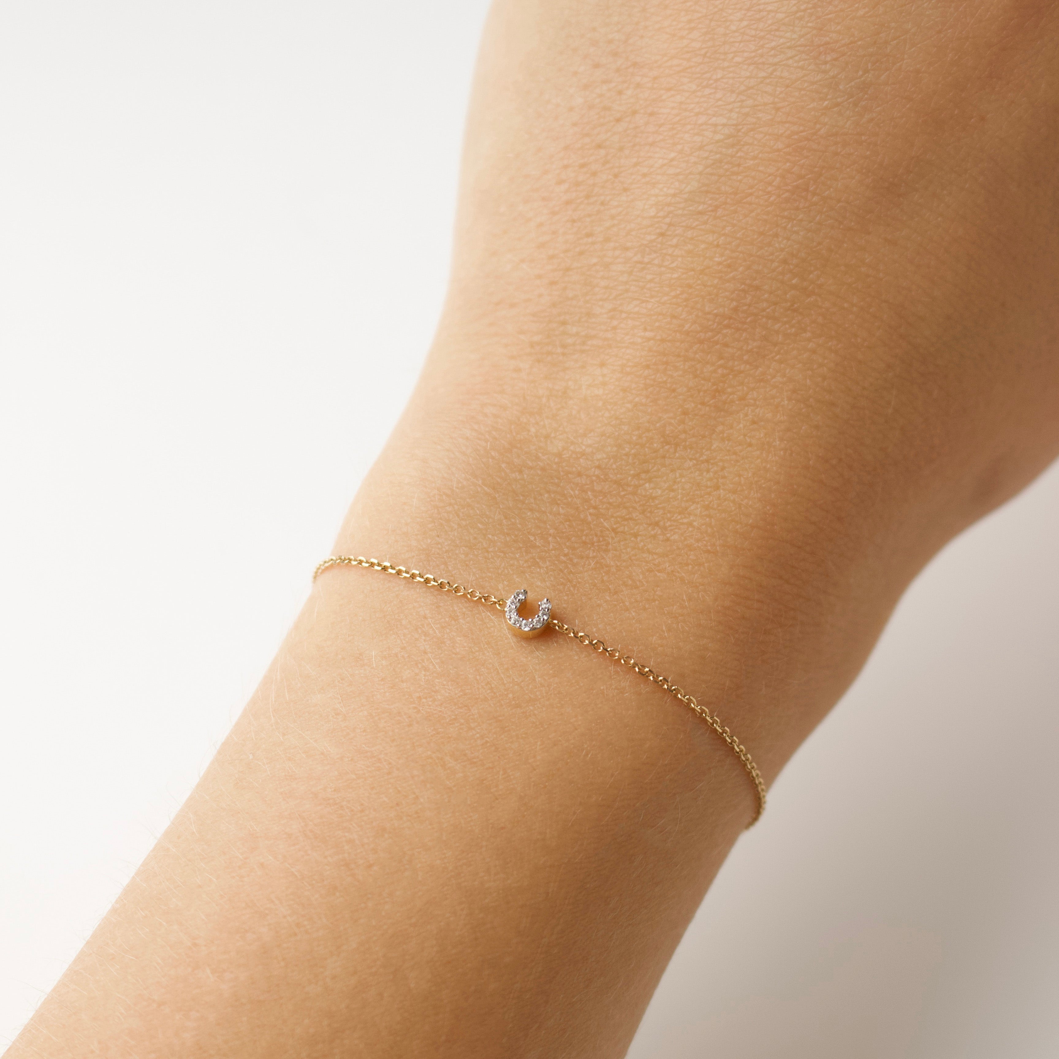 Diamond Initial Bracelet Secondary image