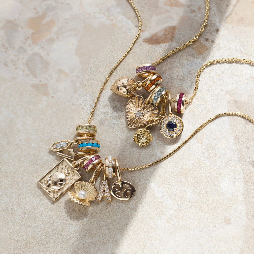 Treasured Diamond Heart Charm