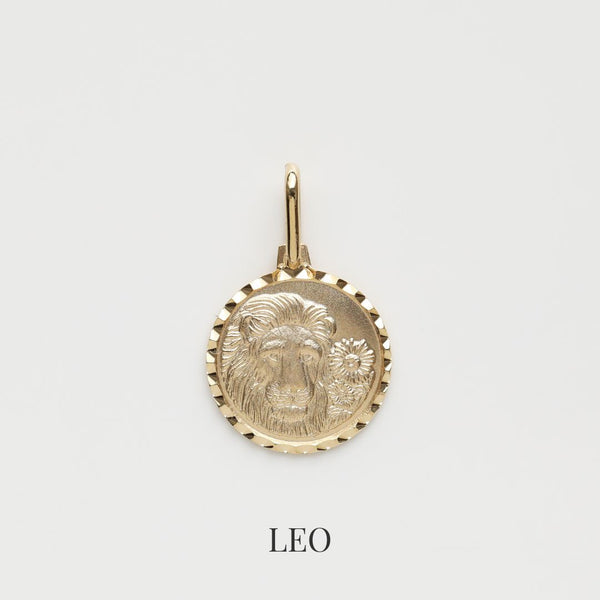 Treasured Zodiac Diamond Cut Pendant