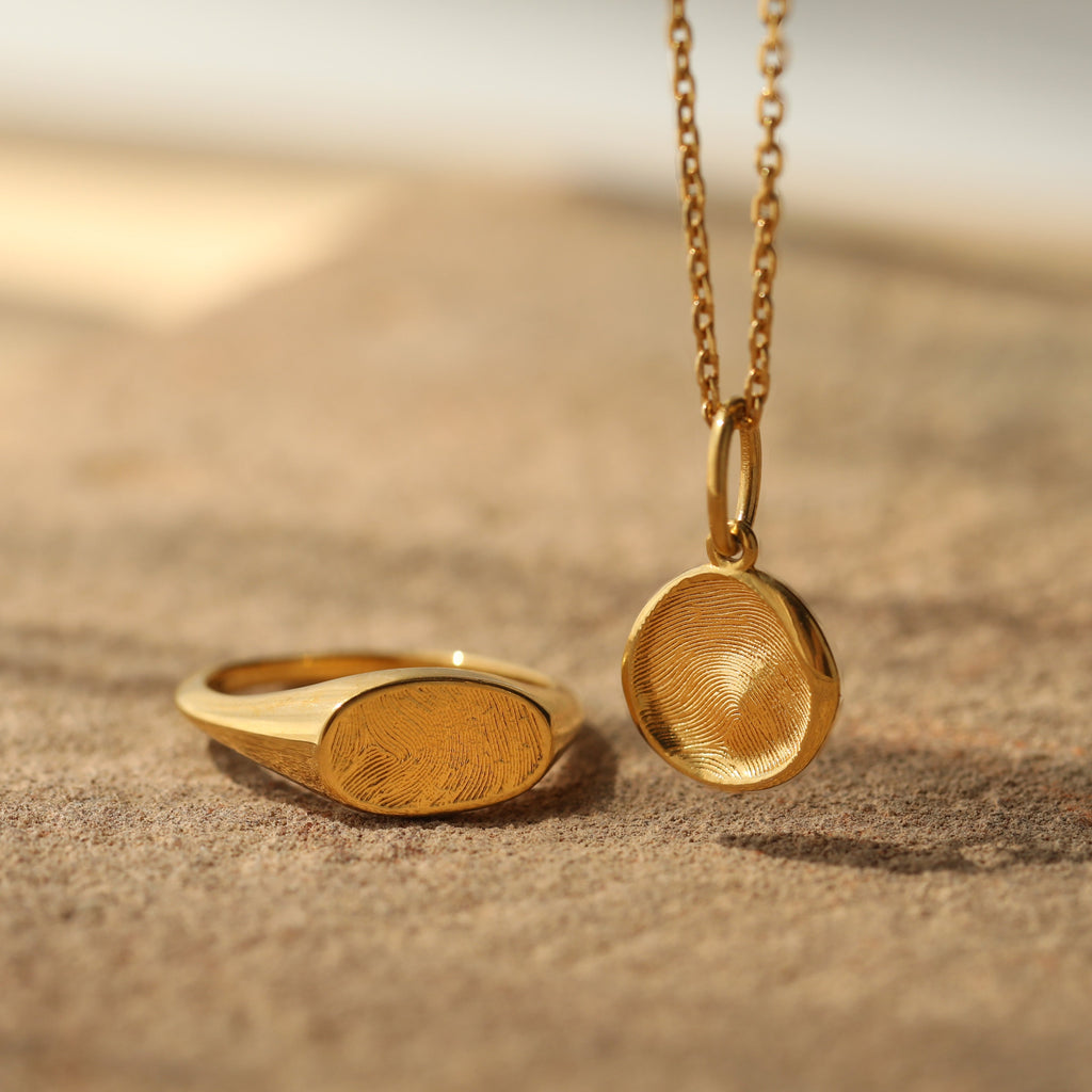 Custom Made Fingerprint Pendant Necklace