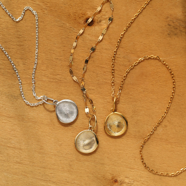 Custom Made Fingerprint Pendant Necklace