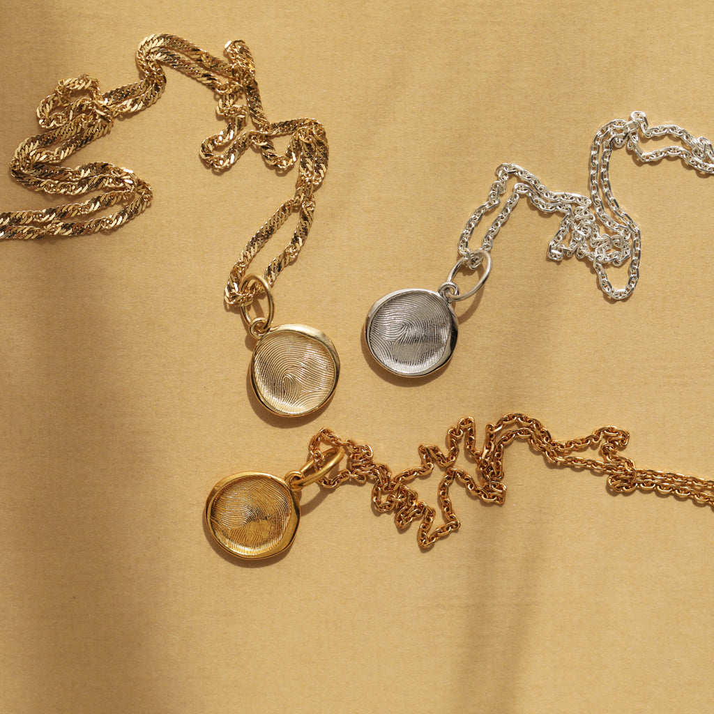 Custom Made Fingerprint Pendant Necklace