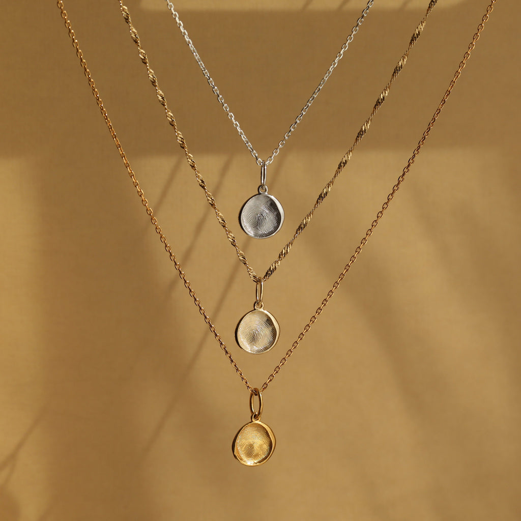 Custom Made Fingerprint Pendant Necklace