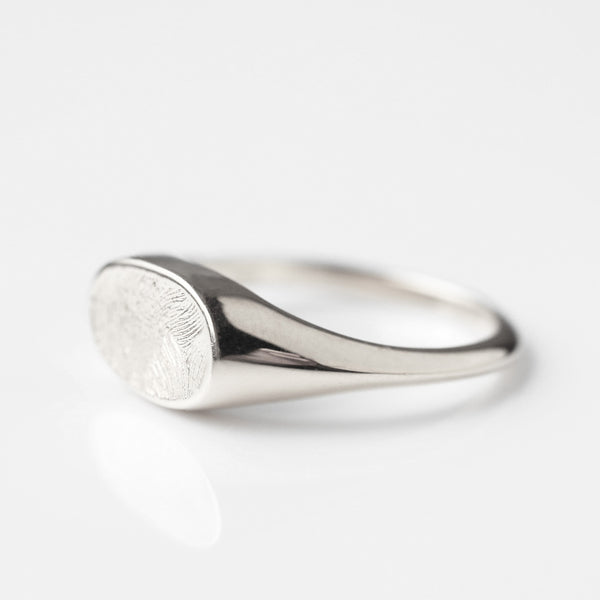 Custom Made Fingerprint Signet Ring