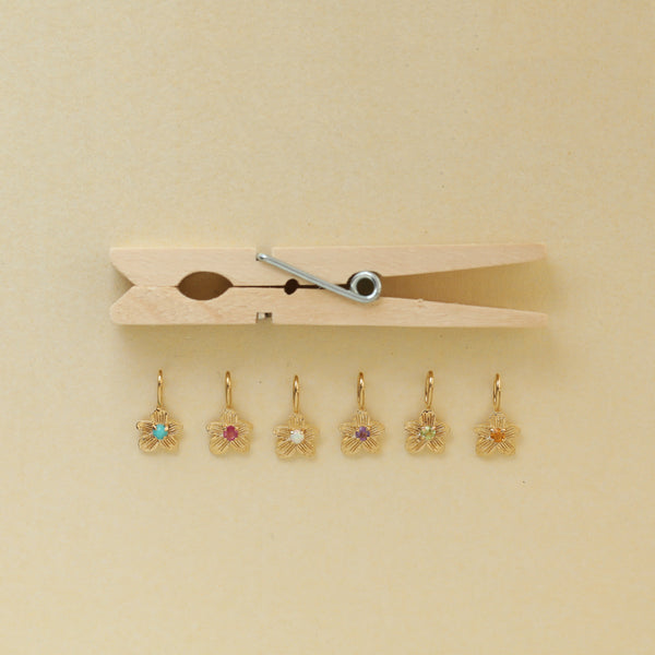 Treasured Birthstone Flower Charm