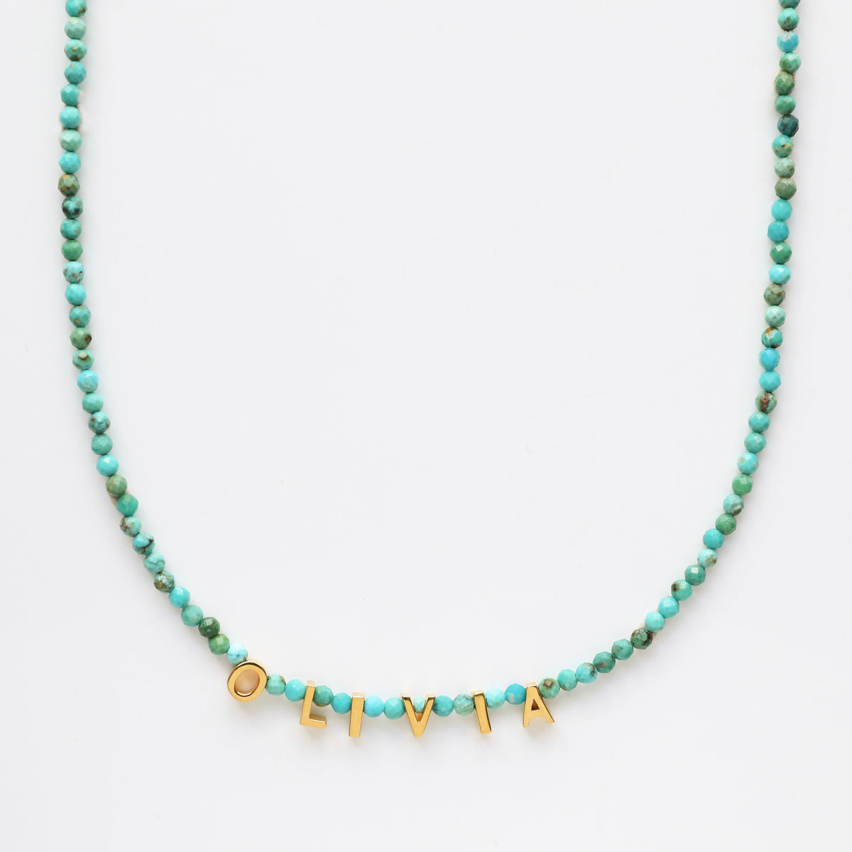 Custom Made Personalised Turquoise Necklace