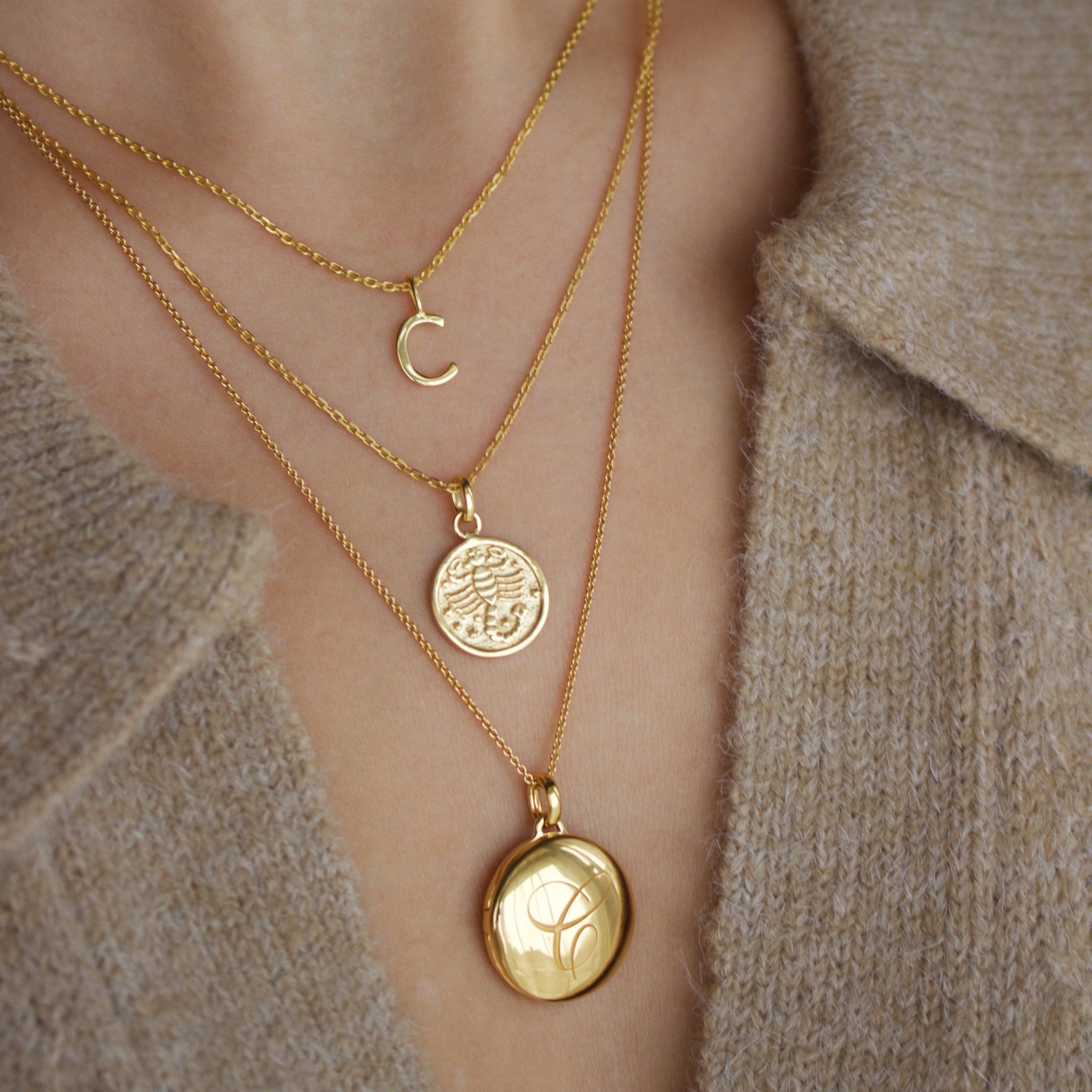 Delicate Initial Necklace Secondary image