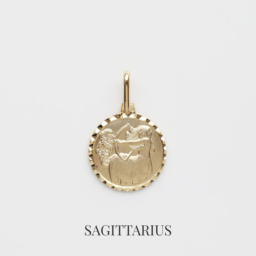 Treasured Zodiac Diamond Cut Pendant